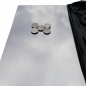 Preview: Edelstahl Magnetwand umgefalzt Spiegeloptik